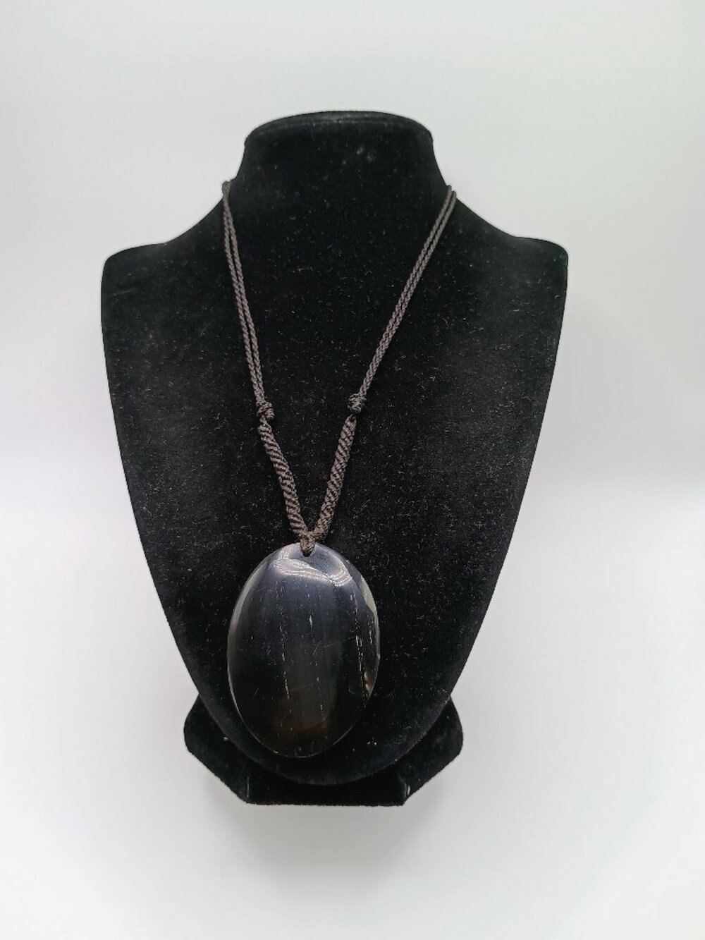 Handmade Natural Black Onyx Necklace Spiritual Amulet